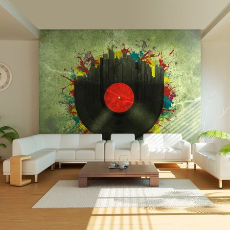 Papier Peint "Colorful Melodies of the City" 193 x 250 cm (1/2)