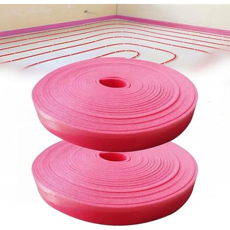 Bandes D'isolation de Bord, 2 Pièces 25 m Bande Adhésive D'étanchéité, 50 x 5 mm Bandes D'isolation de Bord EPE Autocollantes, Mousse Autocollante Pour Artisans Professionnels Et Bricoleurs (1/5)