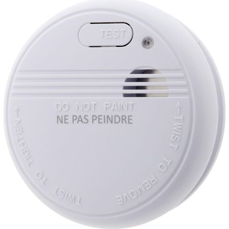 Rilevatore di fumo certificato CE - batteria con durata di 10 anni