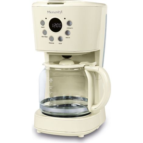 Cafetière filtre 1,5L 12 tasses, RETRO (1/4)