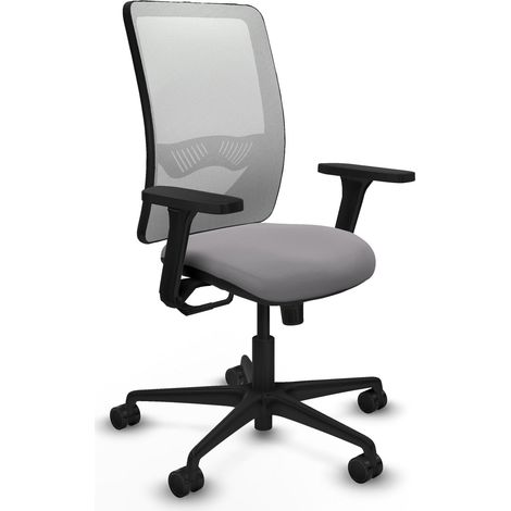 Silla piqueras y crespo Zulema blanco malla piel sintética (1/2)