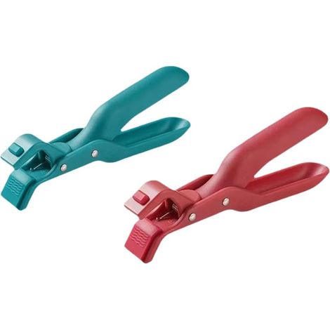 Set mit 2 multifunktionalen Silikon-Verbrühungsschutzzangen zur Hitzeisolierung und Vermeidung von Verbrennungen – Küchenaccessoires (1/5)