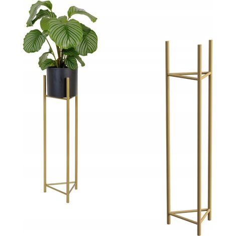 Supporto per vaso da fiori in metallo dorato Loft Metz M MAX. Vaso da fiori 26 cm (1/5)