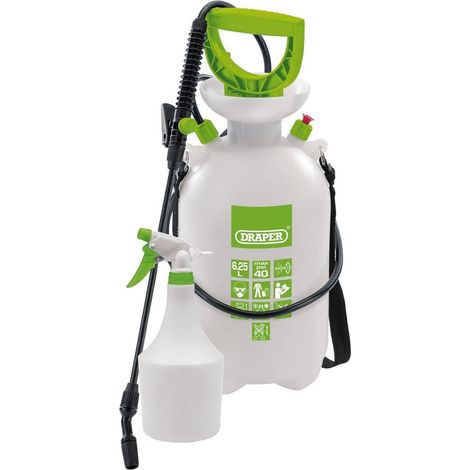 Draper 6.25 Litre Pressure Garden Sprayer with 1 Litre Mini Handheld Sprayer - Model 82464 (1/5)