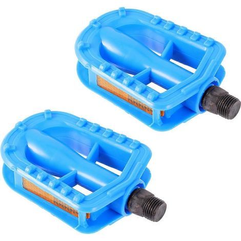 paire de pédales ultralégères pour enfants, pédales en caoutchouc antidérapantes, pédales de sécurité pour vélo d'enfants (bleues)-10.70X6.50X2.40CM-Blue (1/3)