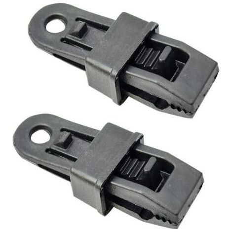 Paquet de 12 Clips de bâche robustes pour auvent de tente extérieure, Clips de tente extérieure pour fixer les bâches, pare-soleil de voiture, piscine (1/5)