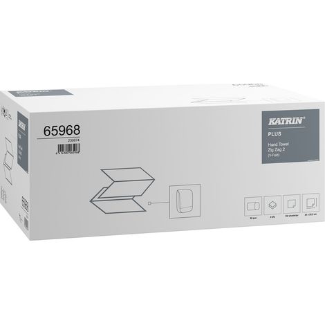 Serviette Z 2w blanche plus paquet de 3000 pièces 65968 (1/5)