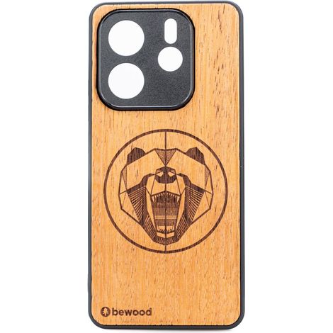 Bewood Holzhülle für Xiaomi Redmi Note 14 5G MERBAU BEAR (1/2)