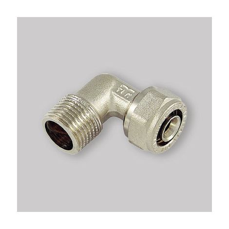Gomito Maschio A Compressione Per Tubo Multistrato Tm 1" X Ø32 (3,0) Mm (1/2)