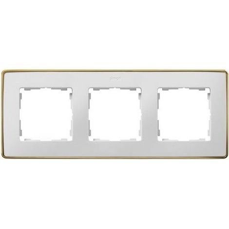 Rahmen 3 Elemente Weißgold Basis SIMON 82 DETAIL 8201630-245