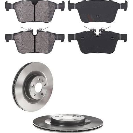 KIT FRENI POSTERIORI compatibile con VOLVO XC60 II SUV (246) - DISCHI + PASTIGLIE OEM: P 86 029 , P 86 030 / 18567 , 18588 /SOSTITUZIONE DIRETTA/BASSA POLVERE/SILENZIOSO (1/5)