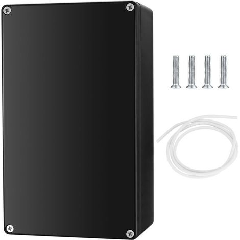 Bote de dérivation étanche IP67 – 20x12x7.5 cm – Matériau ABS – 4 entrées pour cables – Protection optimale contre l'eau et la poussière