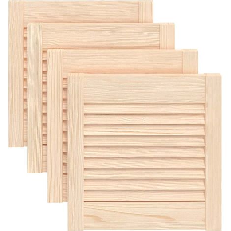 Maison Exclusive - Schranktüren Lamellen-Design 4 Stk. 39,5x39,4 (1/5)