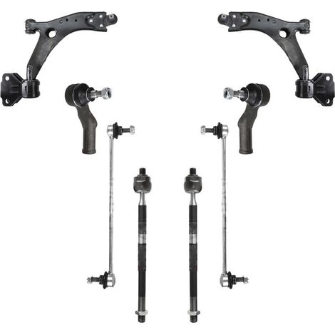 KIT BRACCIO OSCILLANTE 8 PEZZI COMPATIBILE CON FORD FOCUS III 2.0 10.2013 - 12.2017 / Kit Sospensione Completo OE/OEM / Bracci Oscillanti + Testine Sterzo / Sostituzione Diretta OEM