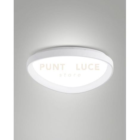 Quirk Plafoniera Led Bianca D.600