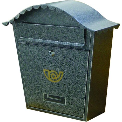 BRIXO VILLA D'ESTE GRAUER STAHL-BRIEFKASTEN L36xT14xH37 cm (1/5)