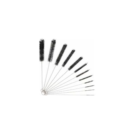 12pièce Tube Brosse de Nettoyage,Goupillon Nettoyage,Brosse de Nettoyage Tube pour Bouteille en Verre Bébé Biberon Bouilloire Clavier, Tuyau Brosses de Nettoyage,Brosse de Nettoyage Bouteille -Ver - C (1/4)