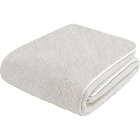 Topper pour Matelas Double LOLA Protège-matelas Effet Laine 180x200cm (1/5)