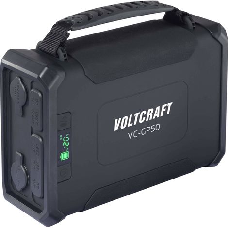 VOLTCRAFT VC-GP50 Powerbank 96000 mAh USB PD 2.0 Li-Ion Schwarz (matt) gleichzeitiges Laden und Ent (1/5)