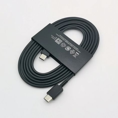 Chargeur Samsung 45 W, adaptateur de charge ultra rapide, câble USB-C de 1,8 m pour Galaxy S24, S23, S22, S21, S20, Note 20 Ultra, 10, Z Flip, Fold 6, 5, 4, 3 et 2 (1/5)