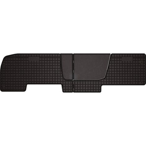 Alfombrillas de goma para coche: Opel Vivaro II furgoneta de reparto, segunda fila (2014-2019) - negras, a medida