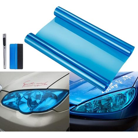 Vinyl Film for Headlights, 30 x 120 cm, Blue (1/5)
