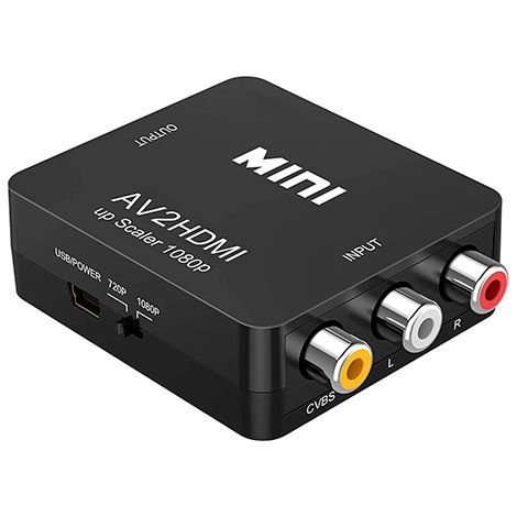 CONVERTIDOR SEÑAL AV 3xRCA A HDMI USB (1/5)