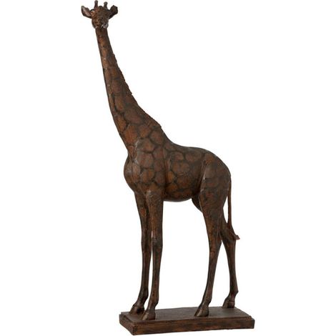 Statuette Déco "Girafe" 83cm Marron