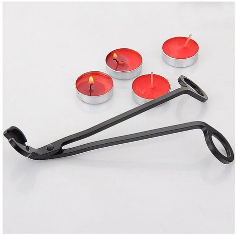 18cm Bougie Mche Lampe Huile En Acier Inoxydable Tondeuse Cutter Snuff Tool (1/4)
