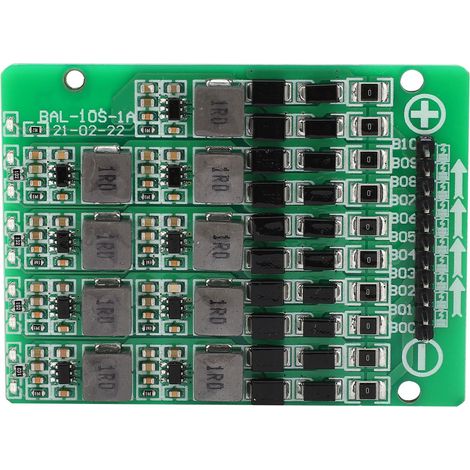 Carte d'équilibrage active pour batteries ternaires fer-lithium à 10 brins, universelle, module à broches à une rangée de 2,54 mm (1/5)