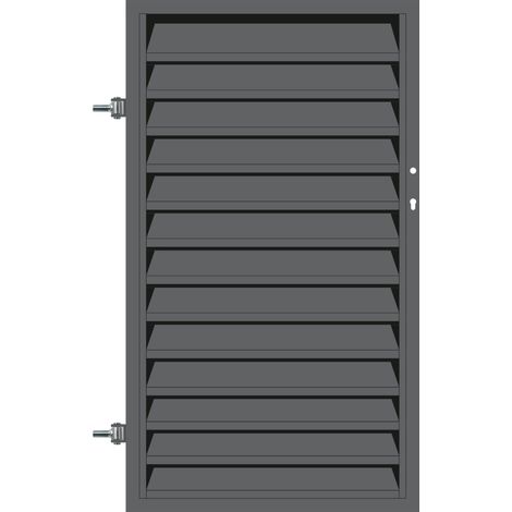 Polbram Einzeltor Ulrich 120 links 90 x 120 cm verzinkt anthrazit