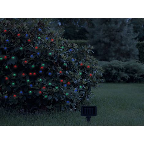 LED Outdoor Solar Lichterkette RGB Weihnachtsbeleuchtung, Länge 12 Meter (1/5)