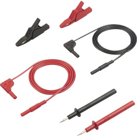 sks hirschmann MMS 2020 cable de prueba negro rojo 1 metro