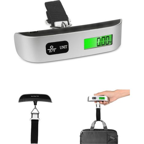 Tragbare digitale Gepäckwaage, Reiseelektronik, 50 kg, inklusive Batterie (1/5)