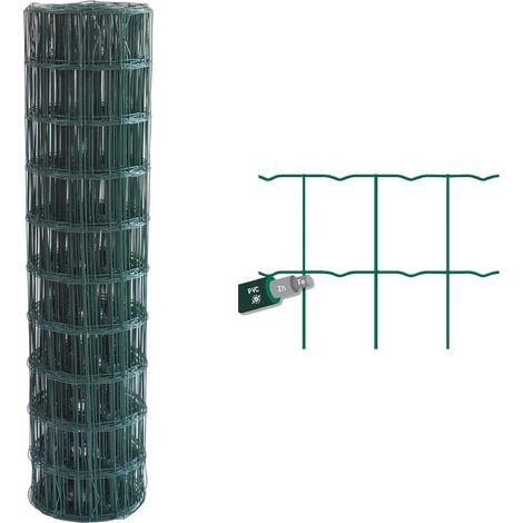 Rete elettrosaldata plastificata 100x25 mt