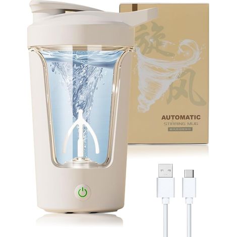 Batidora eléctrica portátil de proteínas de 450 ml, batidora eléctrica, mezcladora portátil, licuadora, batidora eléctrica deportiva pequeña, batidora eléctrica de proteínas recargable por USB