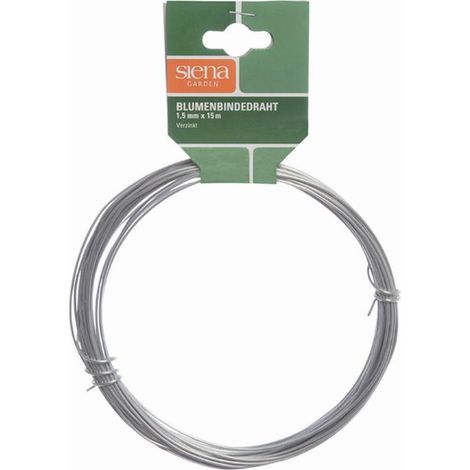 Blumenbindedraht verzinkt 1,5 mm x 15 m (1/2)