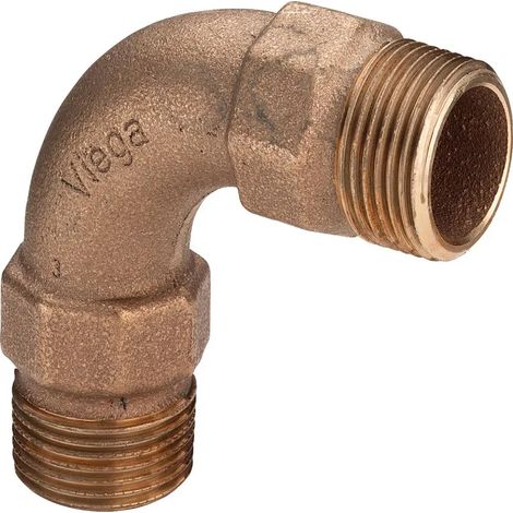 Viega Codo 90 grados, R 11/4 Bronce rojo o bronce de silicio Modelo 3003, 294656