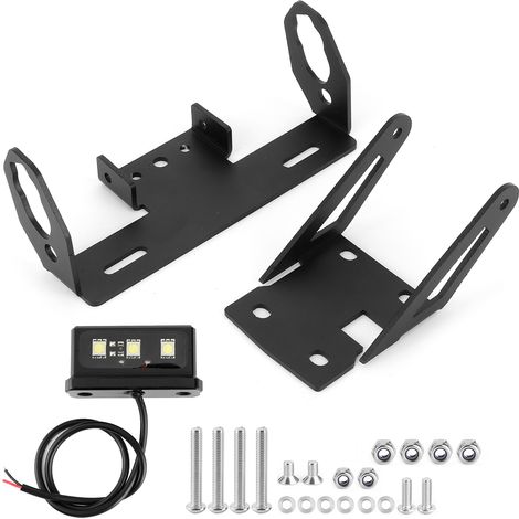 Plaque d'immatriculation support arrière avec feu LED blanc 5050 pour Kawasaki Z 650 / Ninja 650 2017-2020 (1/5)