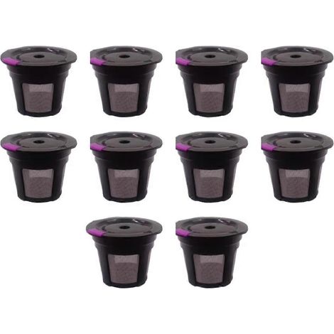 Packung mit 10 wiederverwendbaren Kaffeefiltern für K-Cup-Kapseln (1/5)