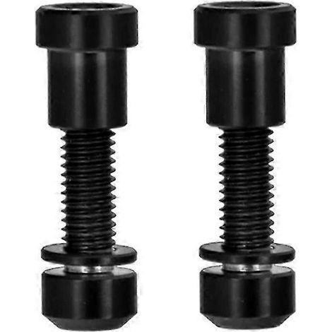 Vis de potence en alliage de titane M5x18 mm avec rondelle pour guidon de vélo de route, vis de rehausse de potence noire (1/5)