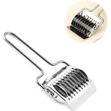 Coupe-pâte en acier inoxydable - Machine à pâtes manuelle 16x6cm (1/5)