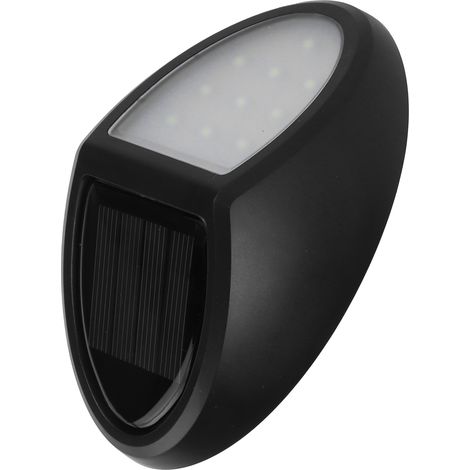Lampe solaire murale étanche IP65 pour jardin, terrasse ou balcon, lumière blanche (1/5)