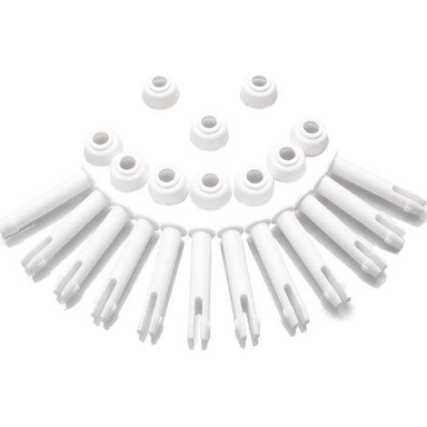 12 goupilles en Plastique de Piscine et 12 Joints, pour piscines métallique Rond 13'-24 'Intex et piscines à Cadre métallique rectangulaire,Intex 28270-28273 (5.5cm/2.16in).. (1/4)