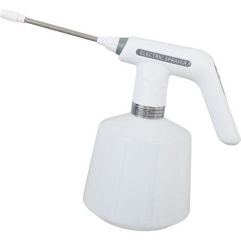 Bouteille de pulvérisation électrique Rechargeable 1,5 l, buse réglable à brume Fine, tige étendue, pulvérisateur automatique pour plantes d'intérieur et d'extérieur (1/5)