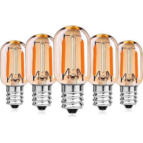 1w e14 ampoules led filament quivalent 10w, t22 ampoule four hotte aspirante frigo lustre cristal, a (1/5)