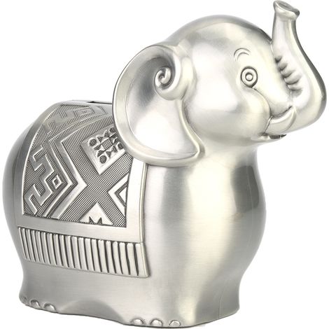 Tirelire Éléphant Mignon en Alliage, Boîte à Monnaie pour Enfants, Cadeau Idéal, Économiseur d'Argent Portable (1/5)