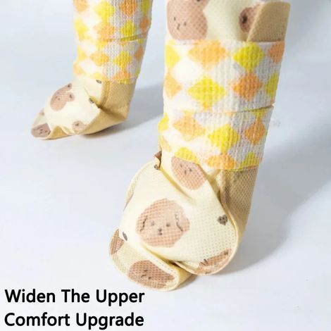 20 chaussures jetables pour chiens avec motif patte d'ours – Antidérapantes et imperméables – Protection douce pour les pattes des chiens et chats – Pour petits chiens et chats (1 à 7,5 kg) – Usage ex