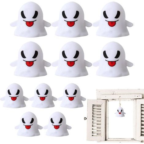 Luci fantasma, 10 pezzi, luci fantasma a LED colorate, luci di Halloween, luci decorative di Halloween, luci fantasma, luci notturne, lampade a candela, decorazioni (1/5)