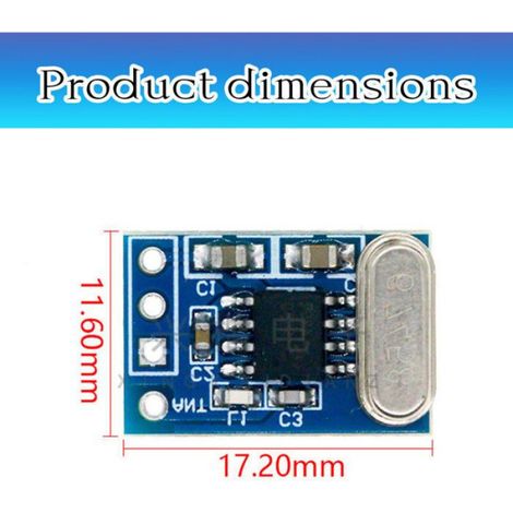 Module Émetteur-récepteur - 433 Mhz - ASK OOK - Pour Télécommande - Circuit Imprimé SYN115 SYN480R - 1 Pièce (1/5)